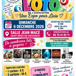 2ème Grand Loto à Saint-Rémy-de-Provence