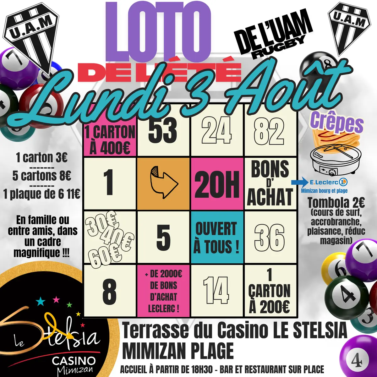2eme LOTO de l’été UAM RUGBY