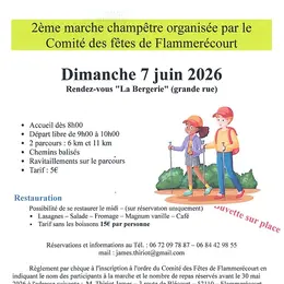 2eme Marche Champêtre organisée par le comité des fêtes de Flammerécourt