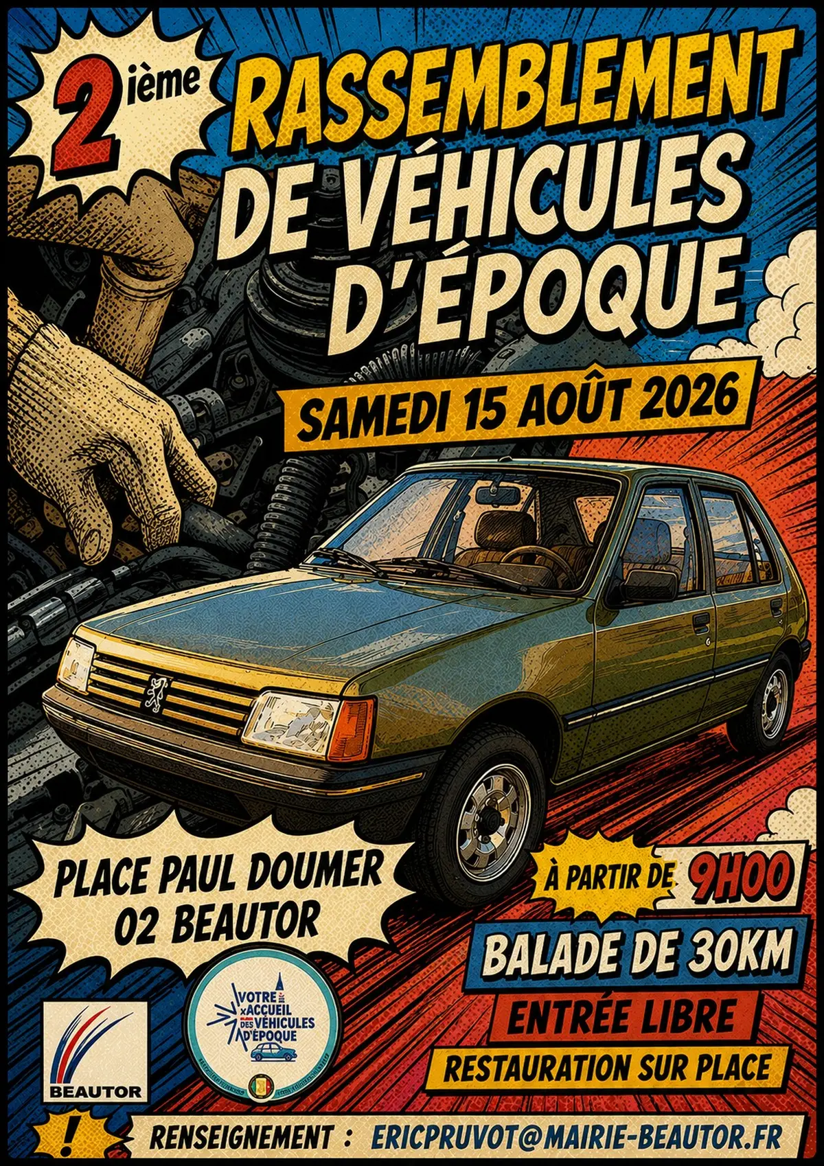 2ème Rassemblement De Véhicules D'Epoque - Beautor