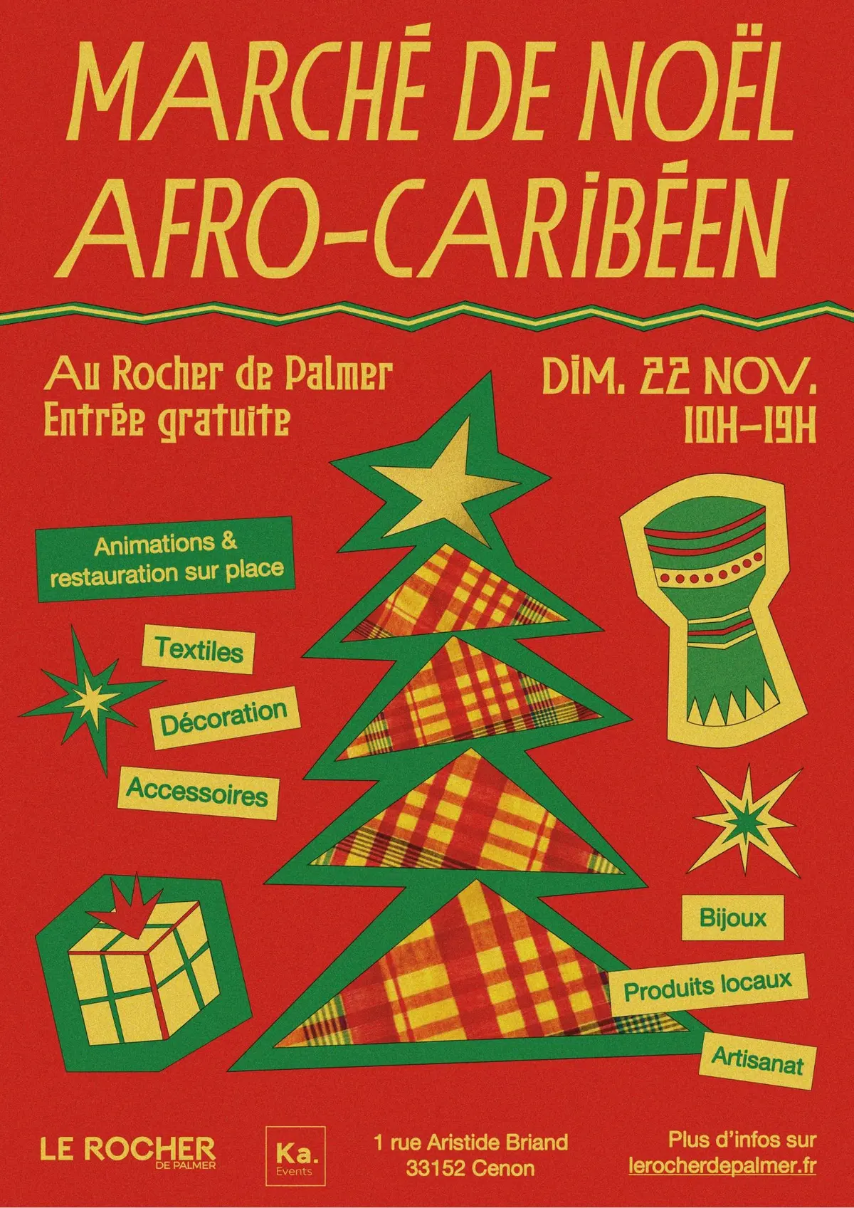 Marché de Noël Afro-Caribéen – Talents, Saveurs & Traditions-Rocher Palmer Ed2