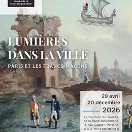 Lumières dans la ville Paris et les Francs-Maçons