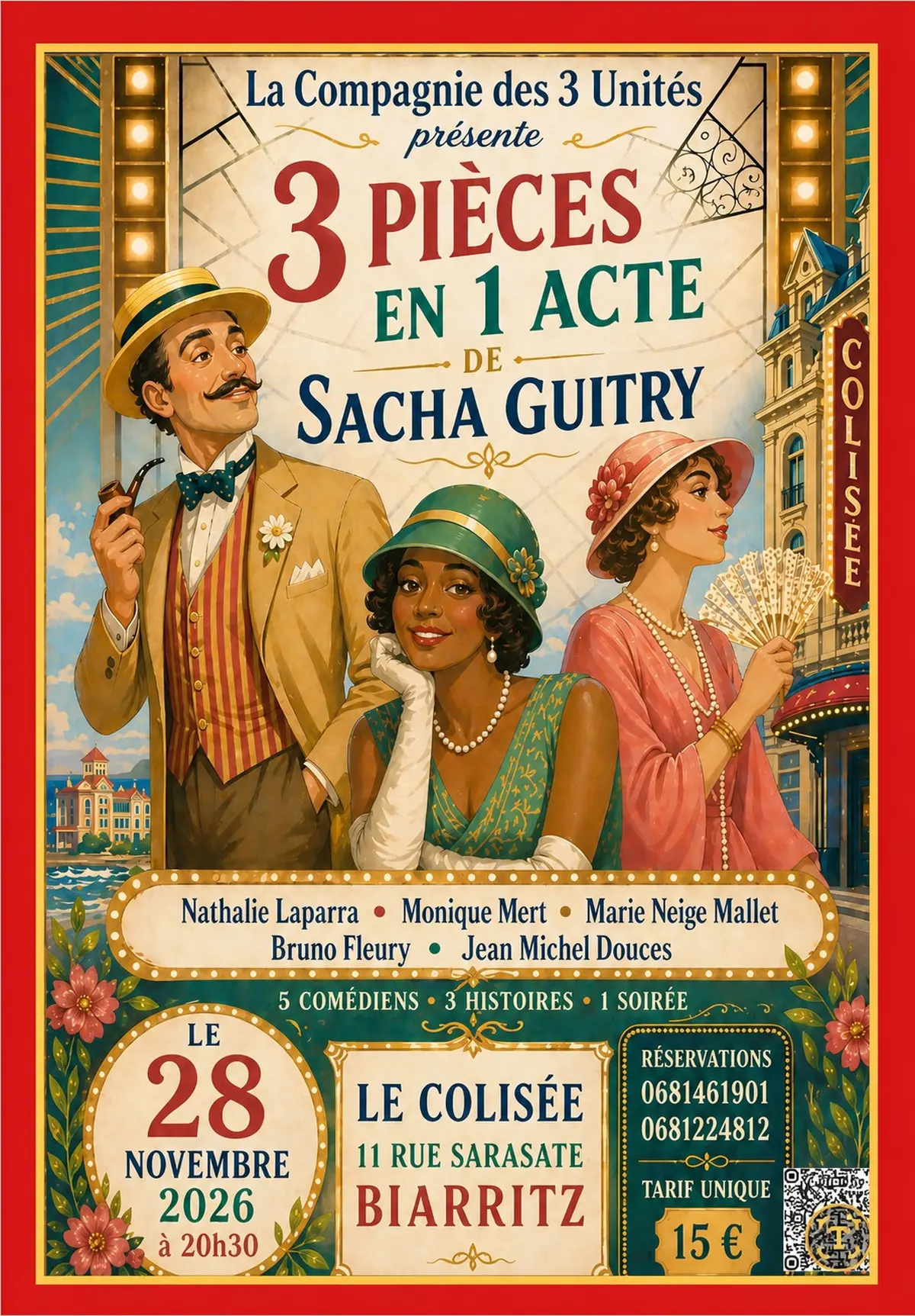 3 pièces en un acte de Sacha Guitry