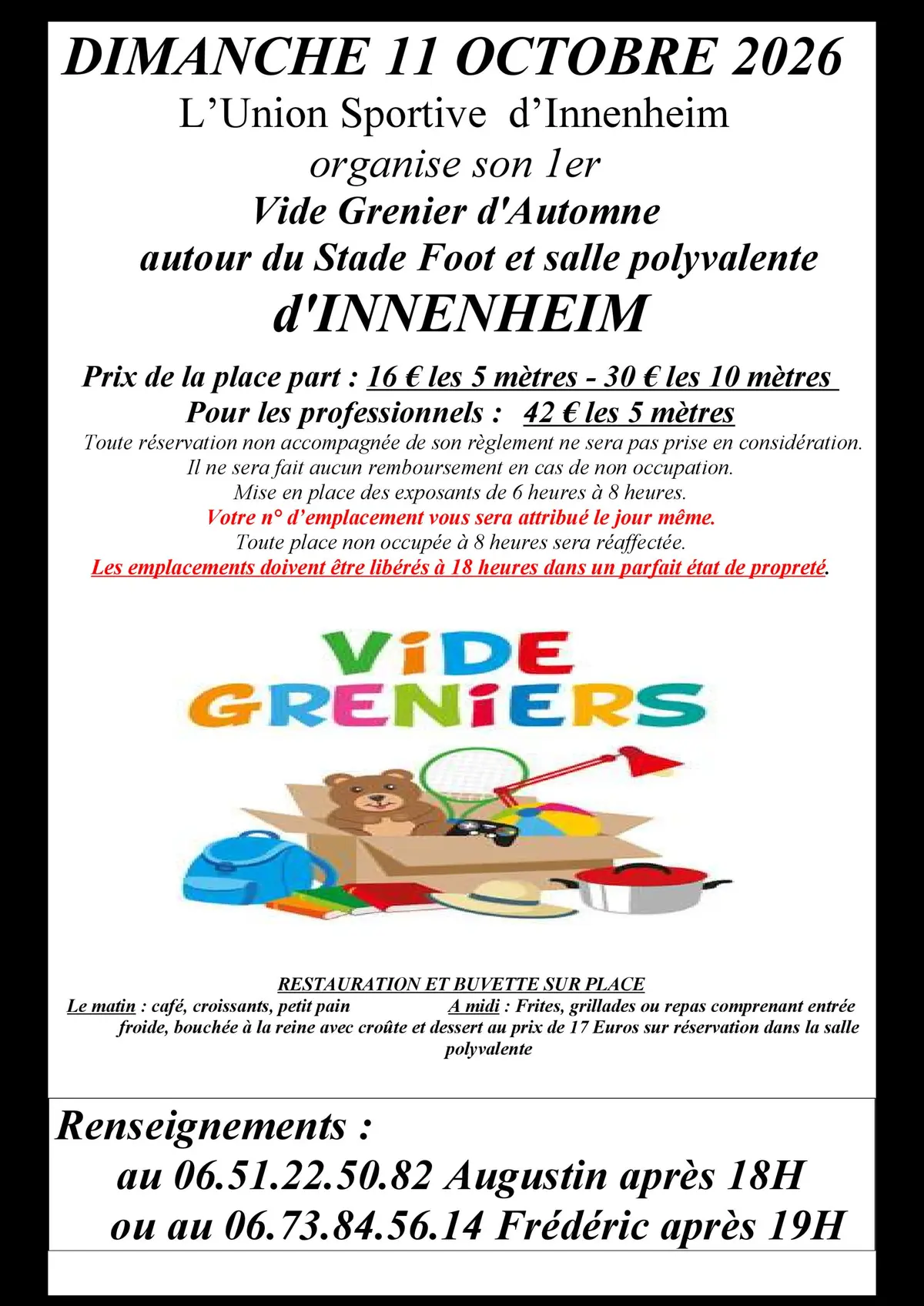 Vide Grenier d'automne