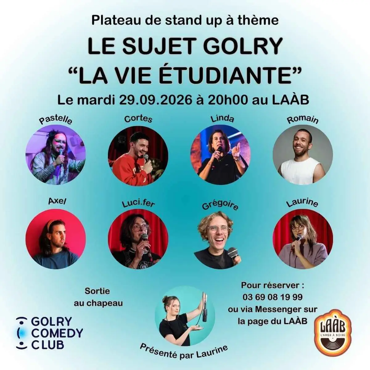 Stand-up : Le Sujet Golry La vie étudiante - Golry Comedy Club X Le LAÀB