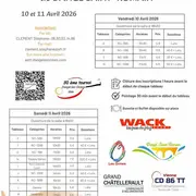 30ème TOURNOI RÉGIONAL DE TENNIS DE TABLE - LES 10 et 11/04