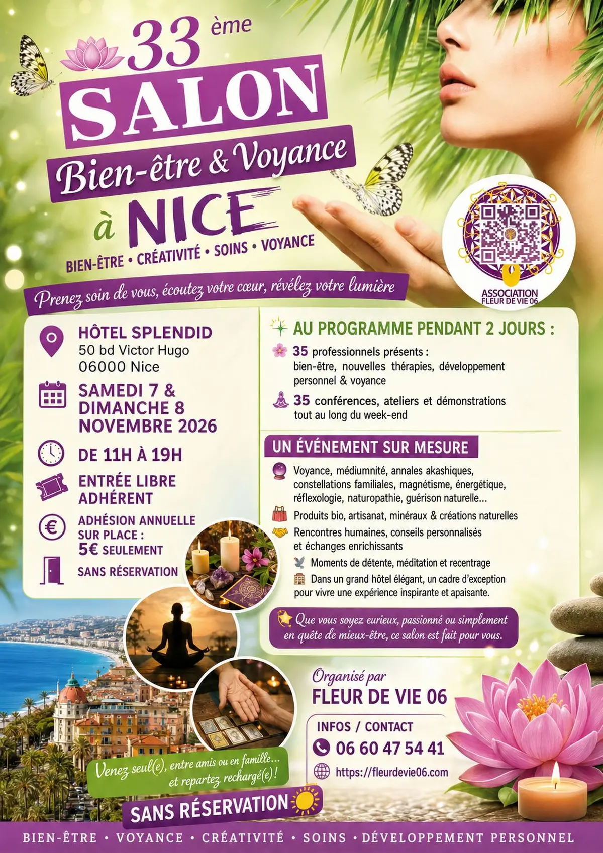 SALON Bien-être, Nouvelles thérapies, Créateurs, & Voyance - NICE (06)