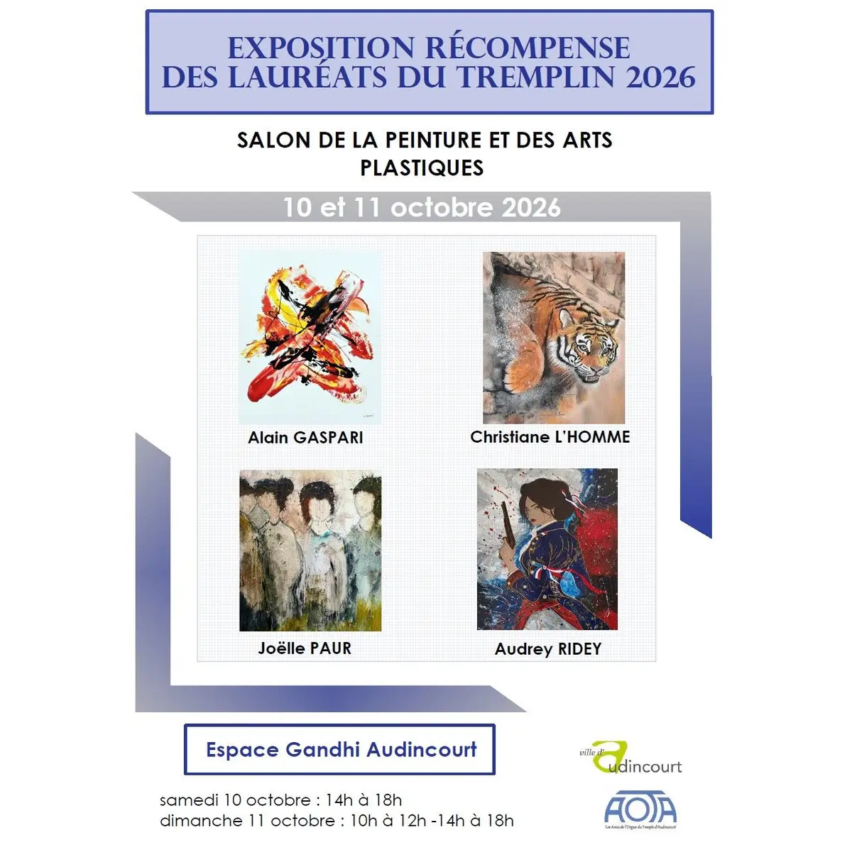 Expostion des lauréats du Tremplin 2026