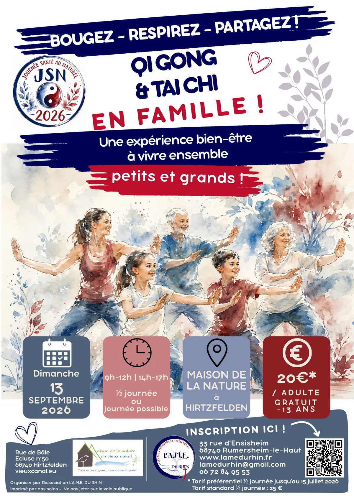 QI GONG et TAI CHI en famille, petits et grands !