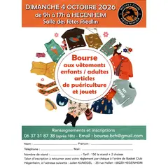 Bourse aux vêtements enfants/adultes articles de puériculture et jouets 