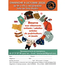 Bourse aux vêtements enfants/adultes articles de puériculture et jouets 
