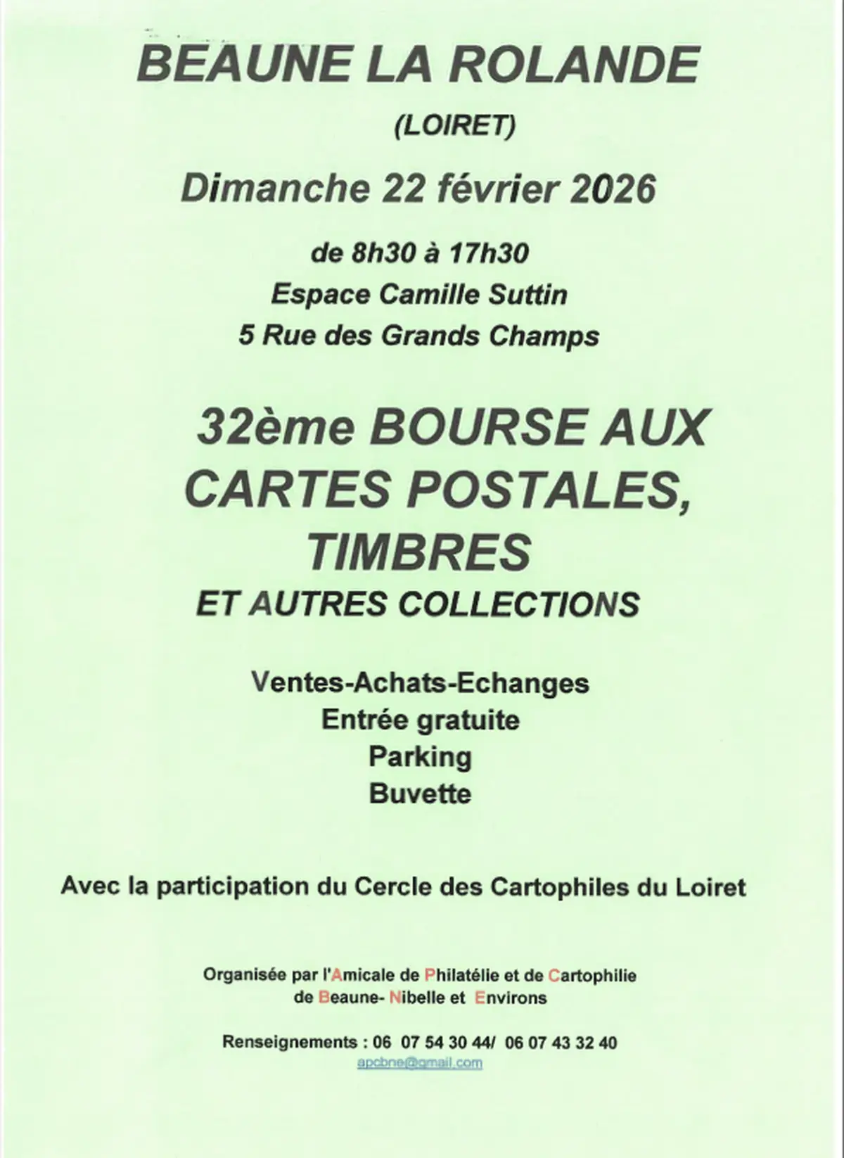 32ème Bourse aux cartes postales