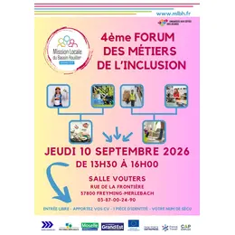 4ème FORUM-JOB DATING des métiers de l'INCLUSION