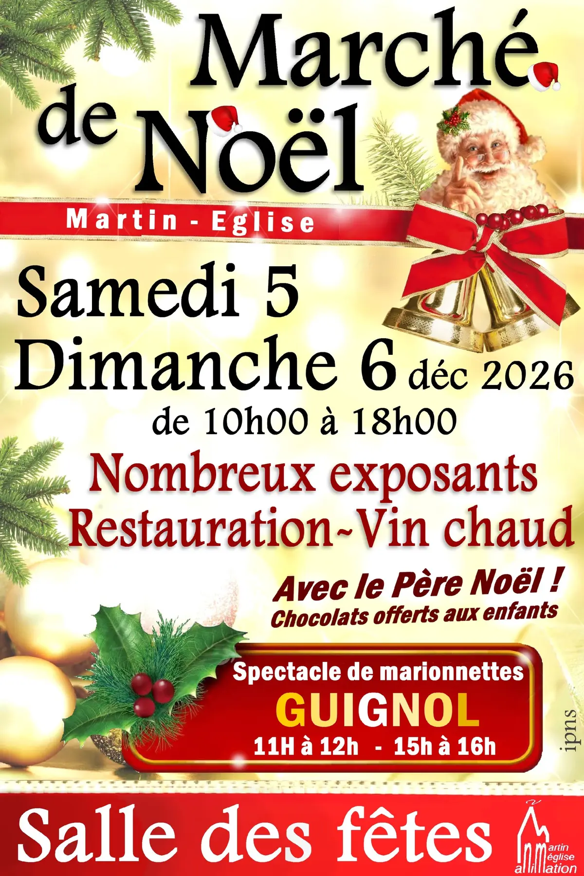 Marché de Noël couvert 2026 de Martin-Eglise