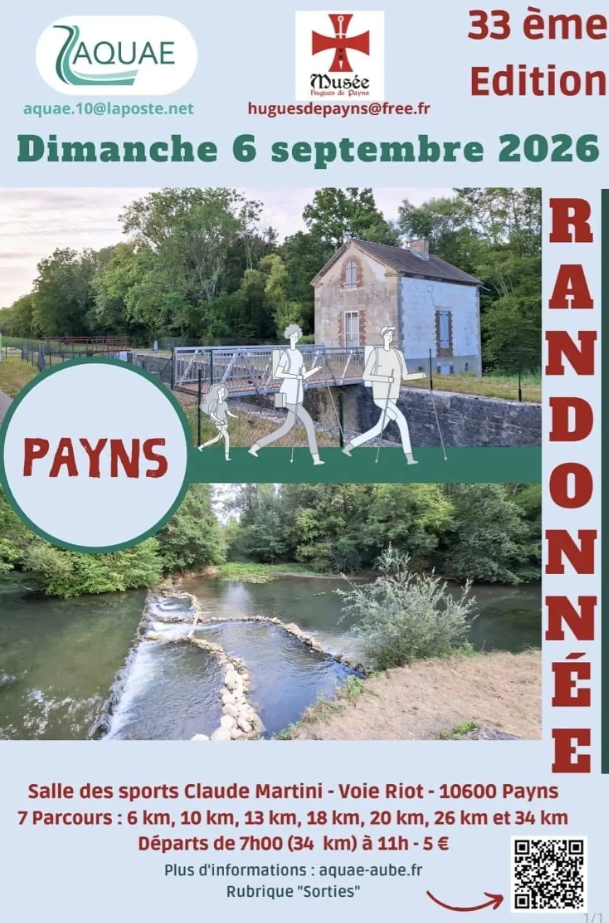 33e édition de la randonnée Aquae Aube