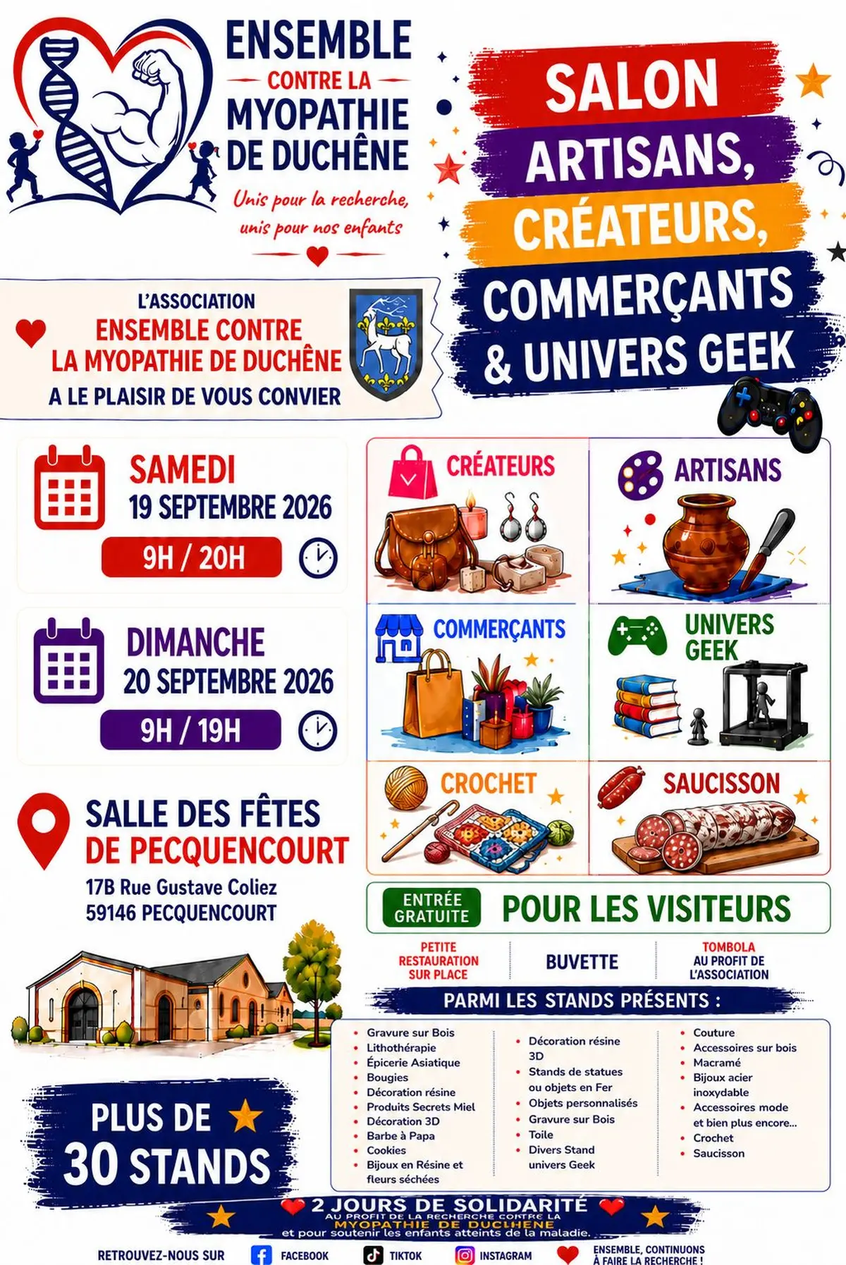 Salon des Créateurs, Artisans, Commerçants et Univers Geek