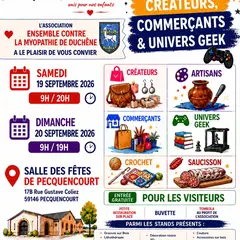 Salon des Créateurs, Artisans, Commerçants et Univers Geek