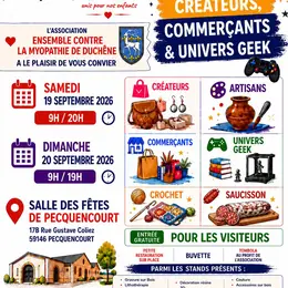 Salon des Créateurs, Artisans, Commerçants et Univers Geek