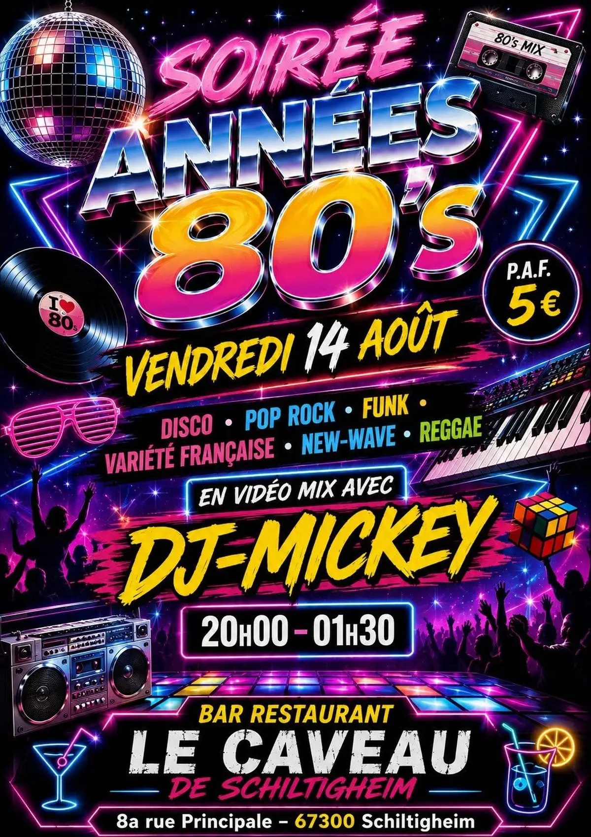 Soirée Année 80's