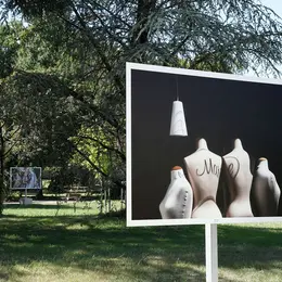Photographies Grands Formats dans le parc du centre hospitalier Laborit