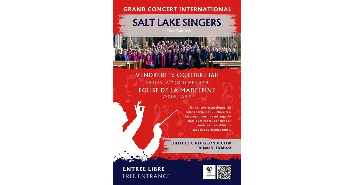 Grand Concert Gratuit à la Madeleine : 120 choristes américains