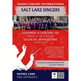 Grand Concert Gratuit à la Madeleine : 120 choristes américains