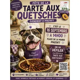 Défilé de chiens de la SPA de Mulhouse à la fête de la tarte aux quetschs