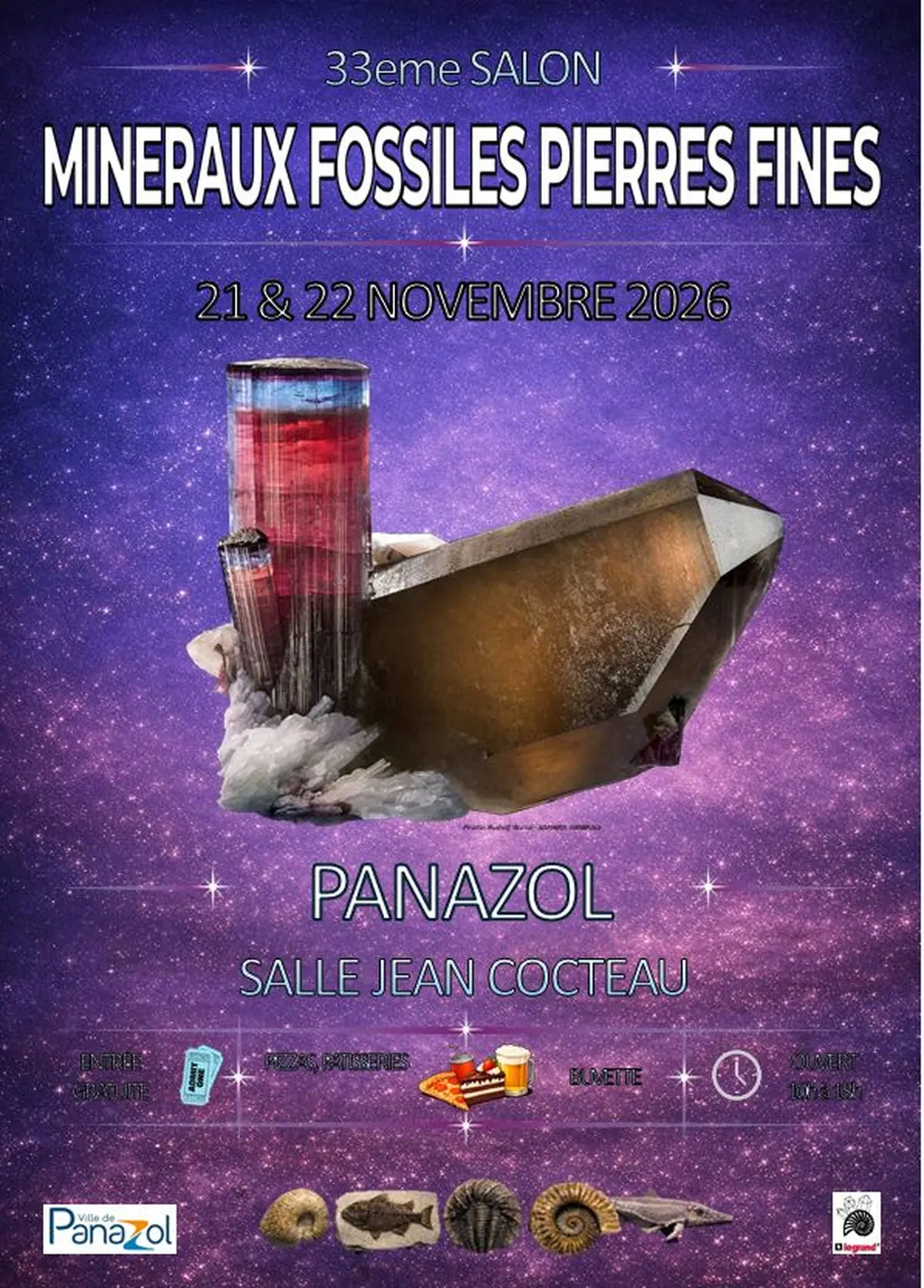33ème salon des minéraux fossiles et pierres fines