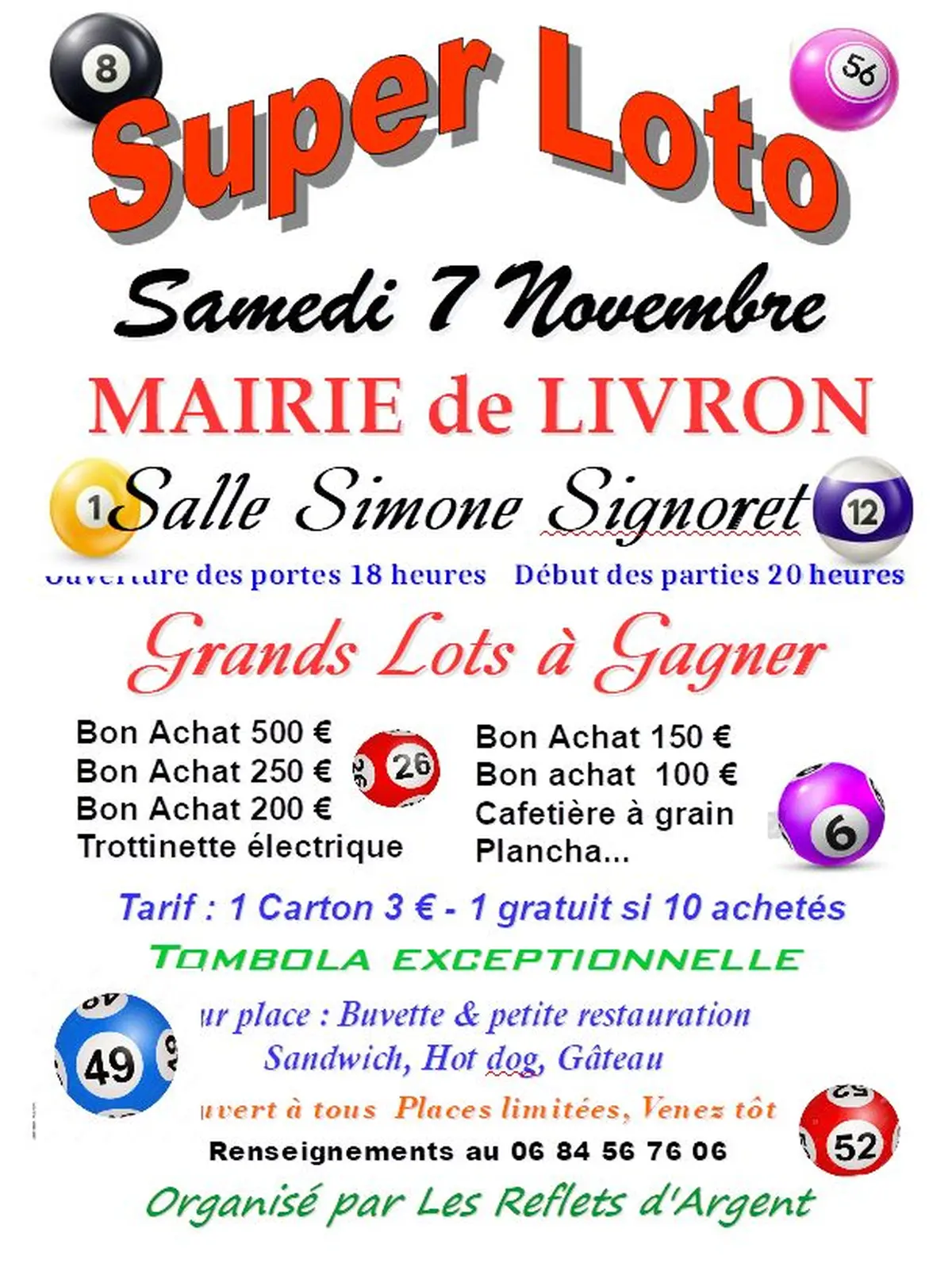 Grand loto des Reflets d'Argent