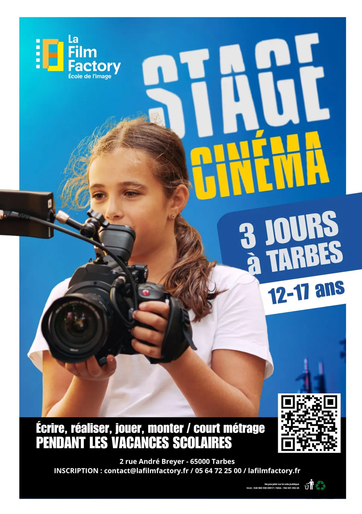 Stage cinéma ados à Tarbes (65)