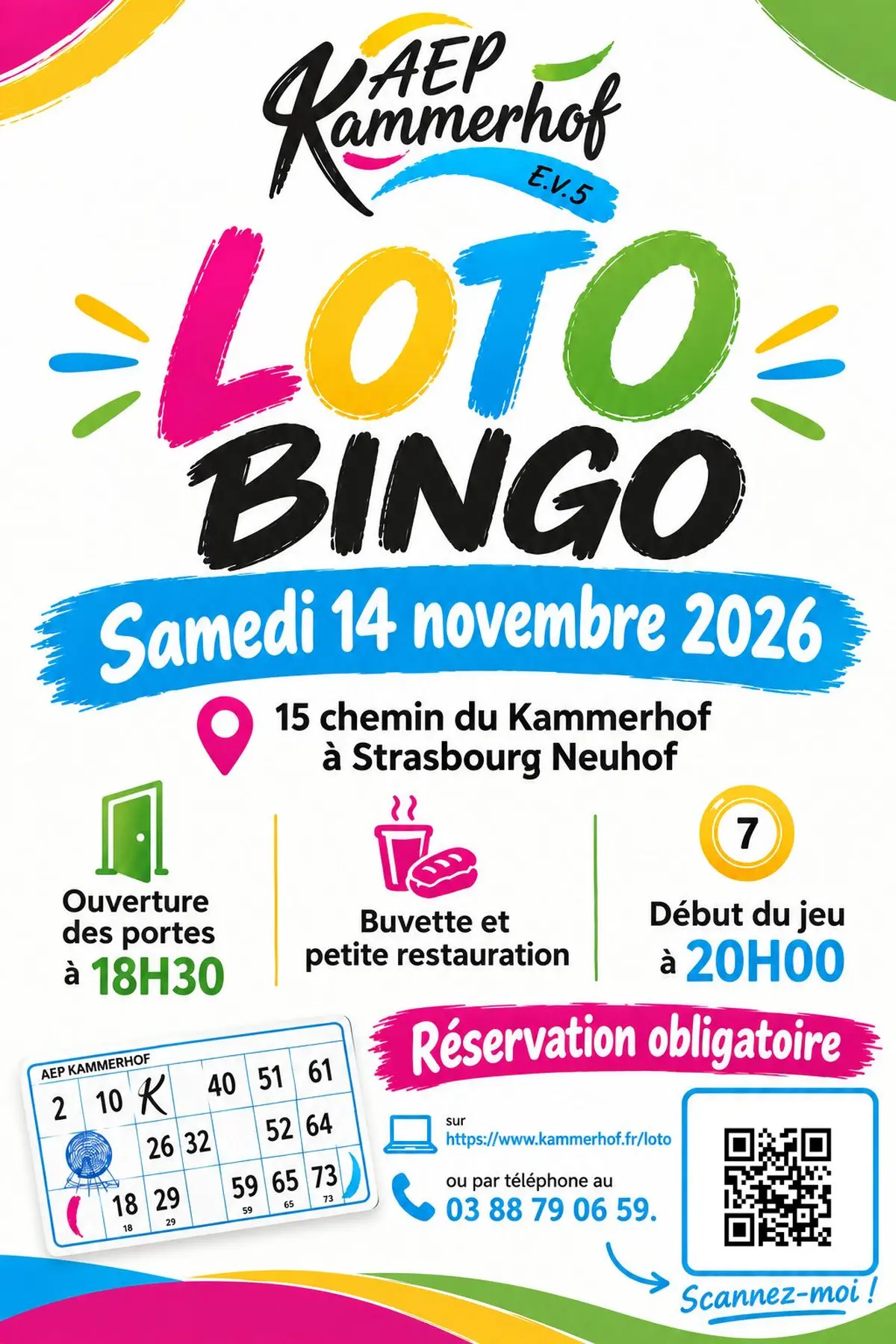 Loto bingo d'automne
