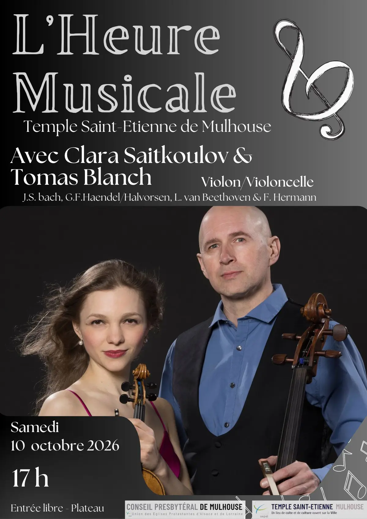 L’Heure Musicale - Par Clara Saitkoulov & Tomas Blanch - Violon & violoncelle