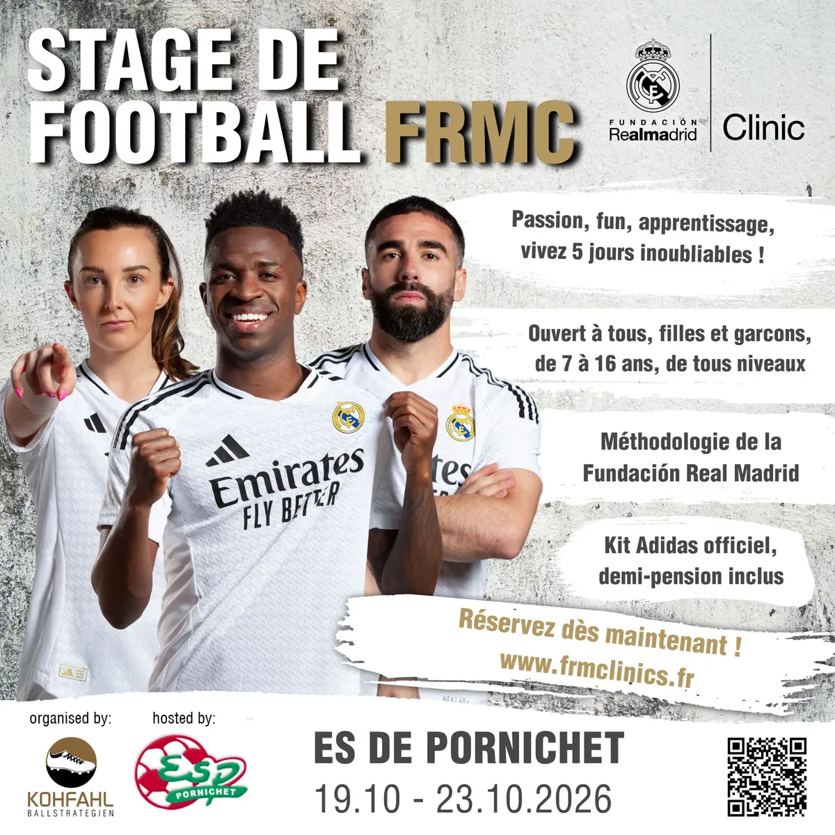 Stage de football E.S. Pornichet x Fundacion Real Madrid Clinics 