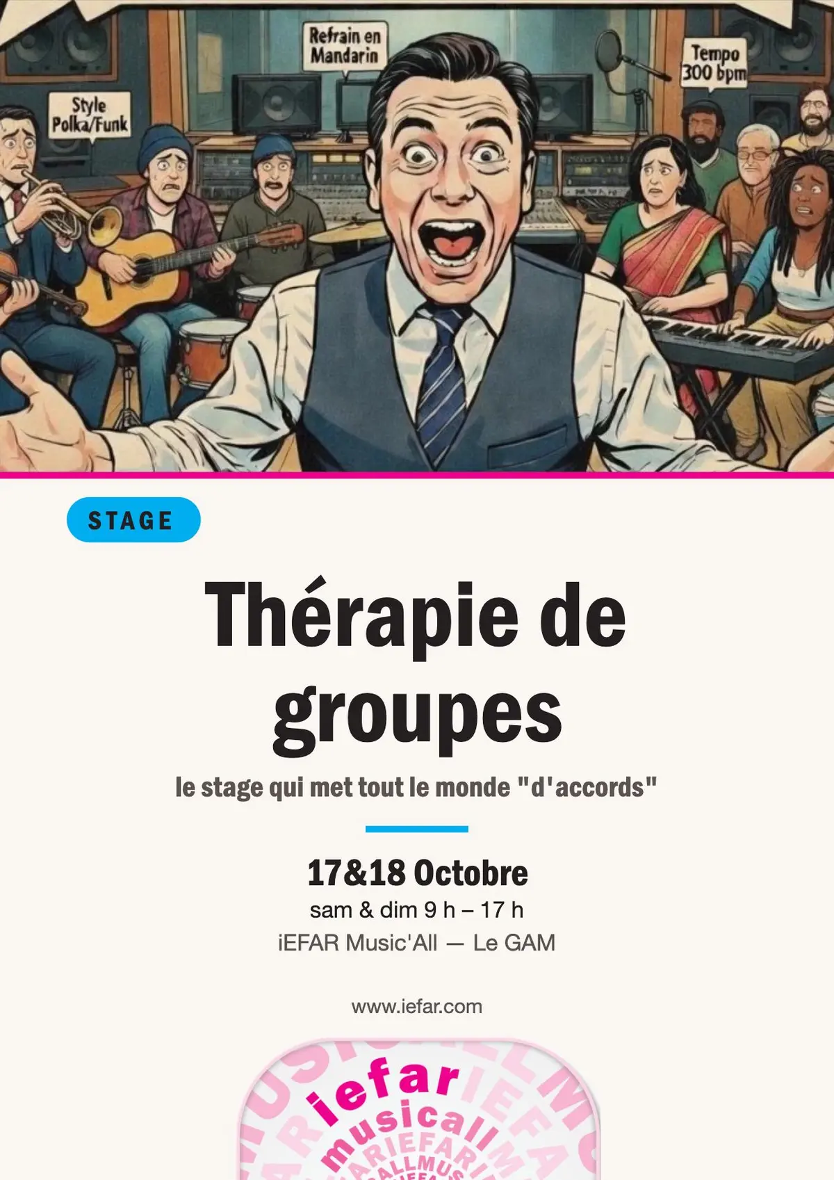 Stage de musique en groupe « Thérapie de groupes » à Mauguio