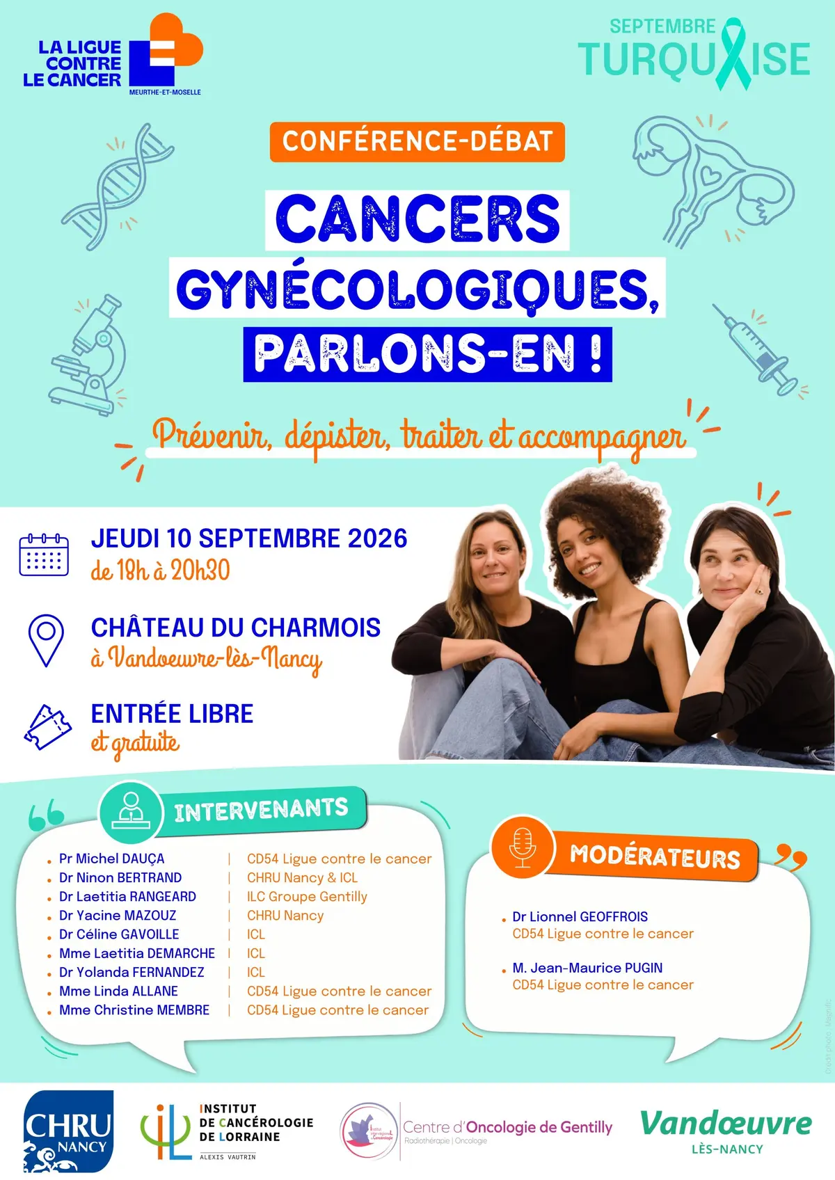 Conférence-débat : Cancers gynécologiques, parlons-en !