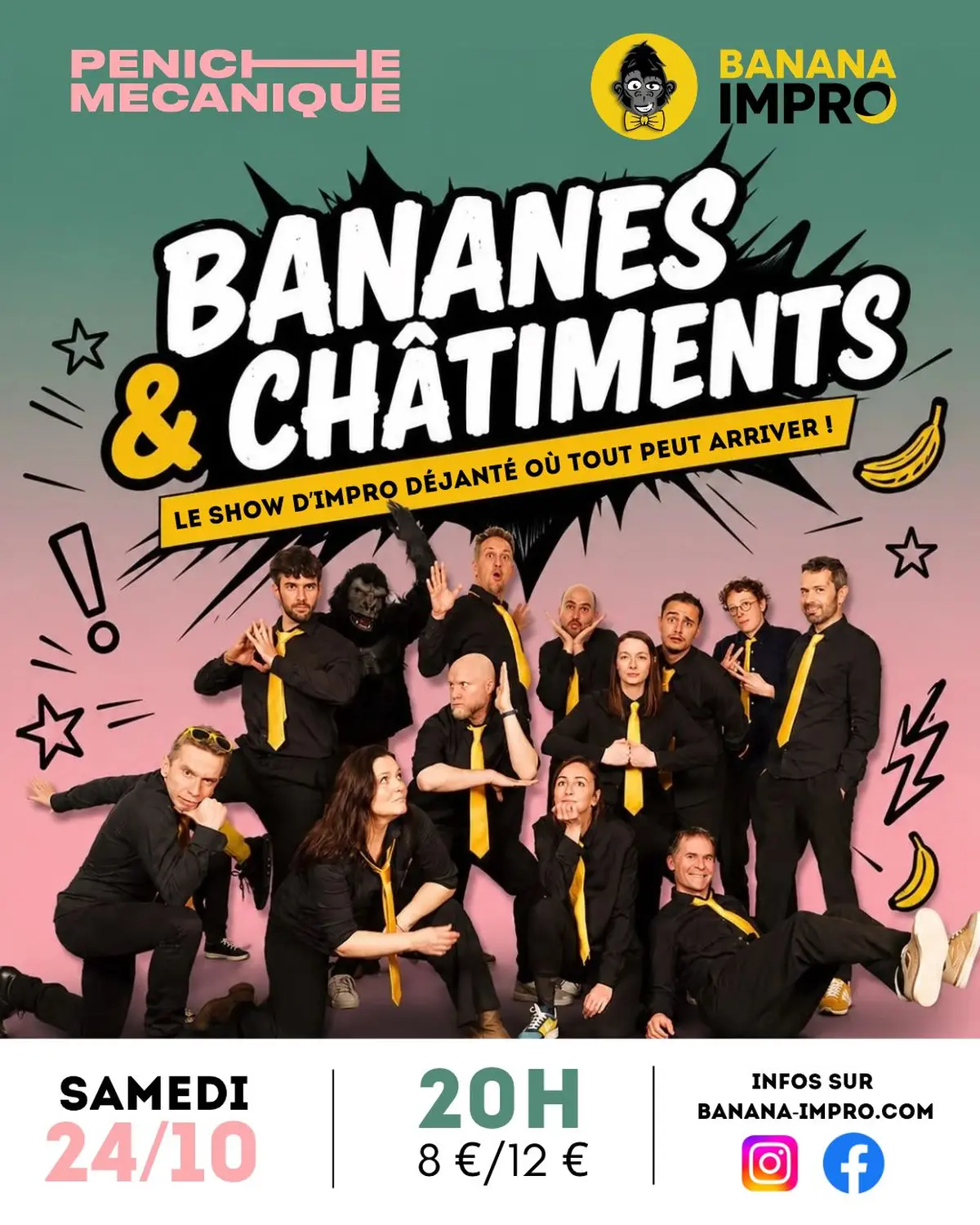 BANANES  & CHÂTIMENTS  à La Péniche Mécanique (Impro)