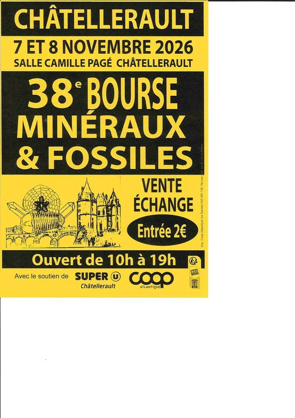 38ème Bourse-Exposition Minéraux, Fossiles, Pierres fines et Bijoux