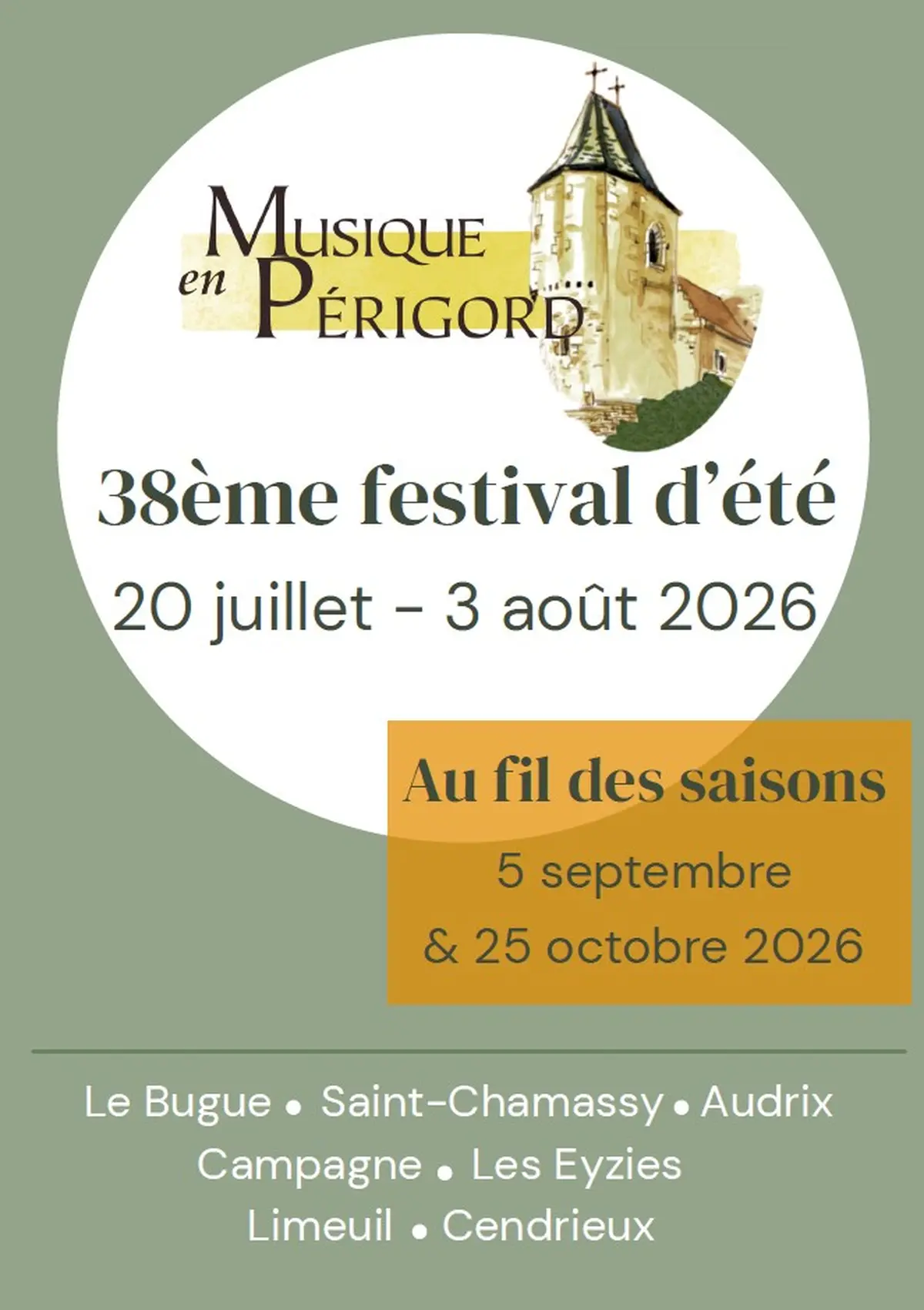 38ème Festival Musique en Périgord - Jeunes prodiges