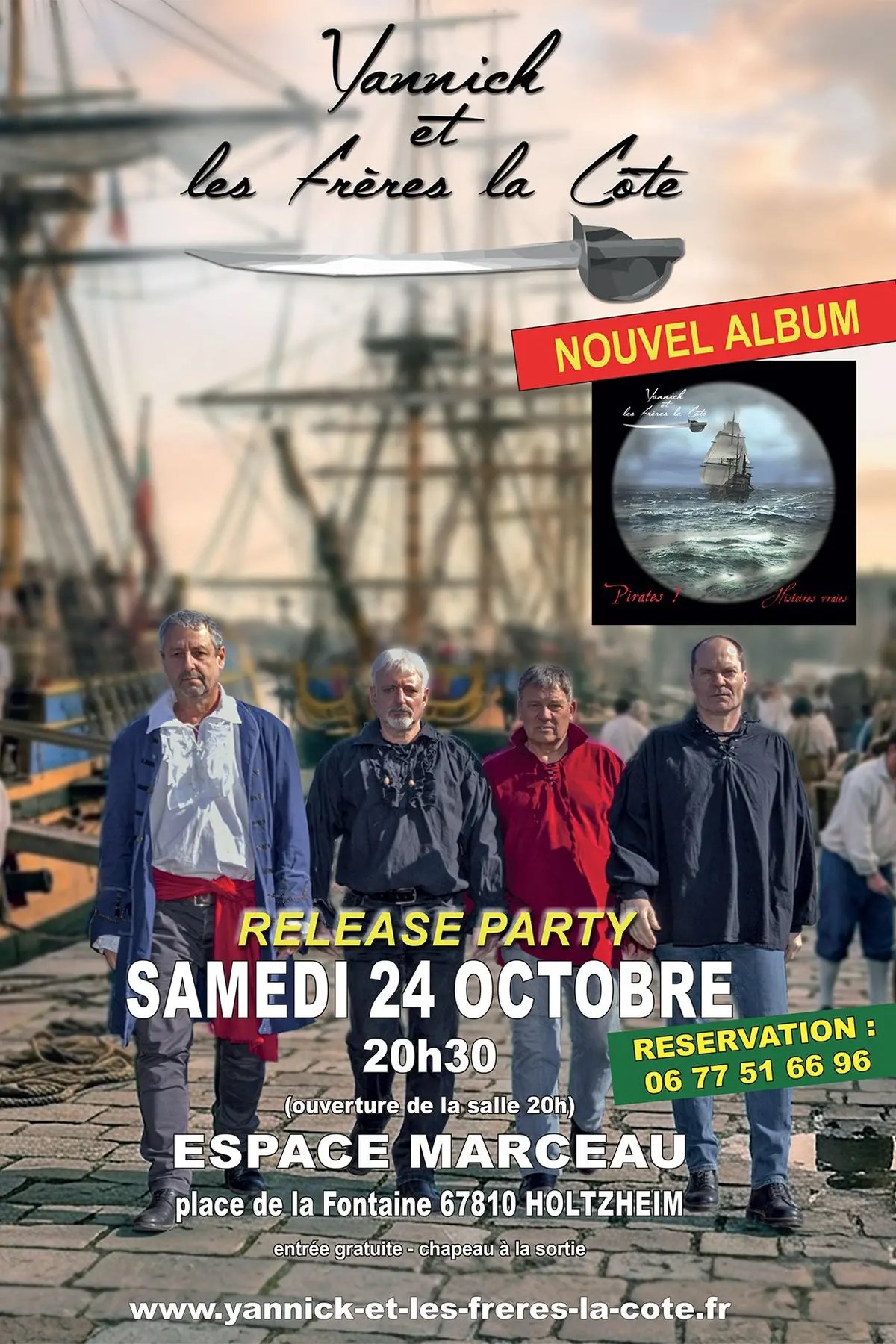 Concert sortie album Yannick et les Frères la Côte à Espace Marceau (Holtzheim)