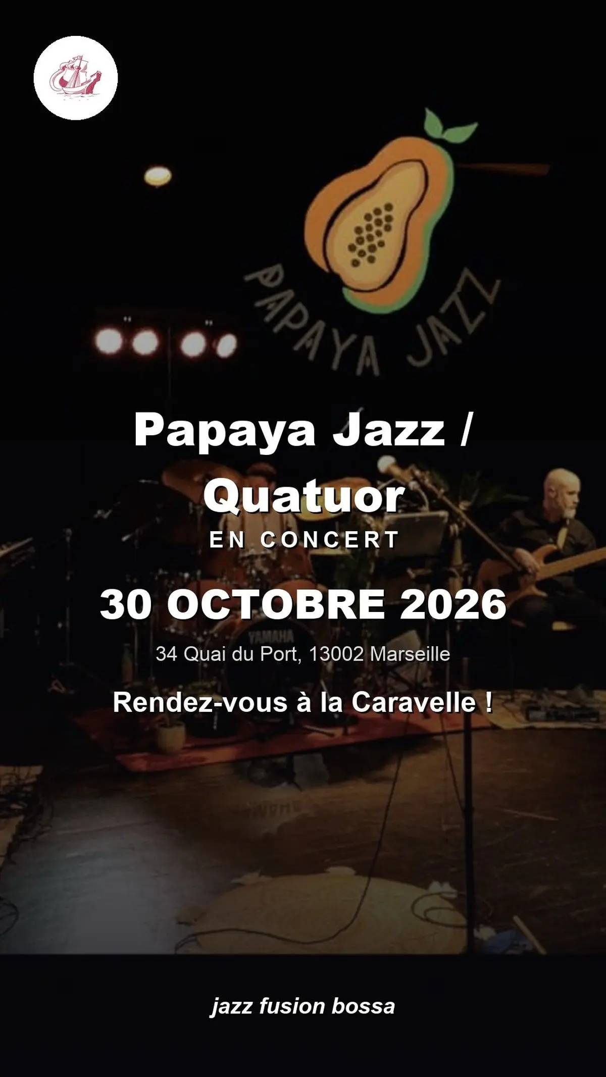 Papaya Jazz / Quatuor en concert à La Caravelle