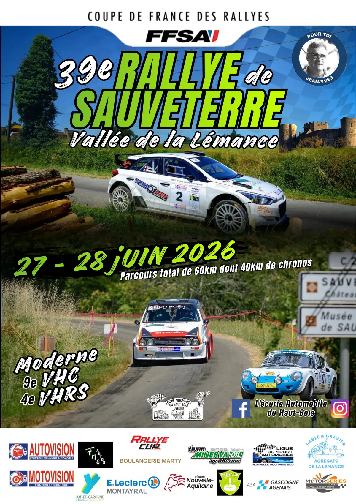 39e édition du Rallye de Sauveterre Vallée de la Lémance