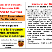 39eme édition Foire à la Brocante - Vide Grenier - Bourse d'Echange et Rencontres de Réquista de véhicules anciens et de collections