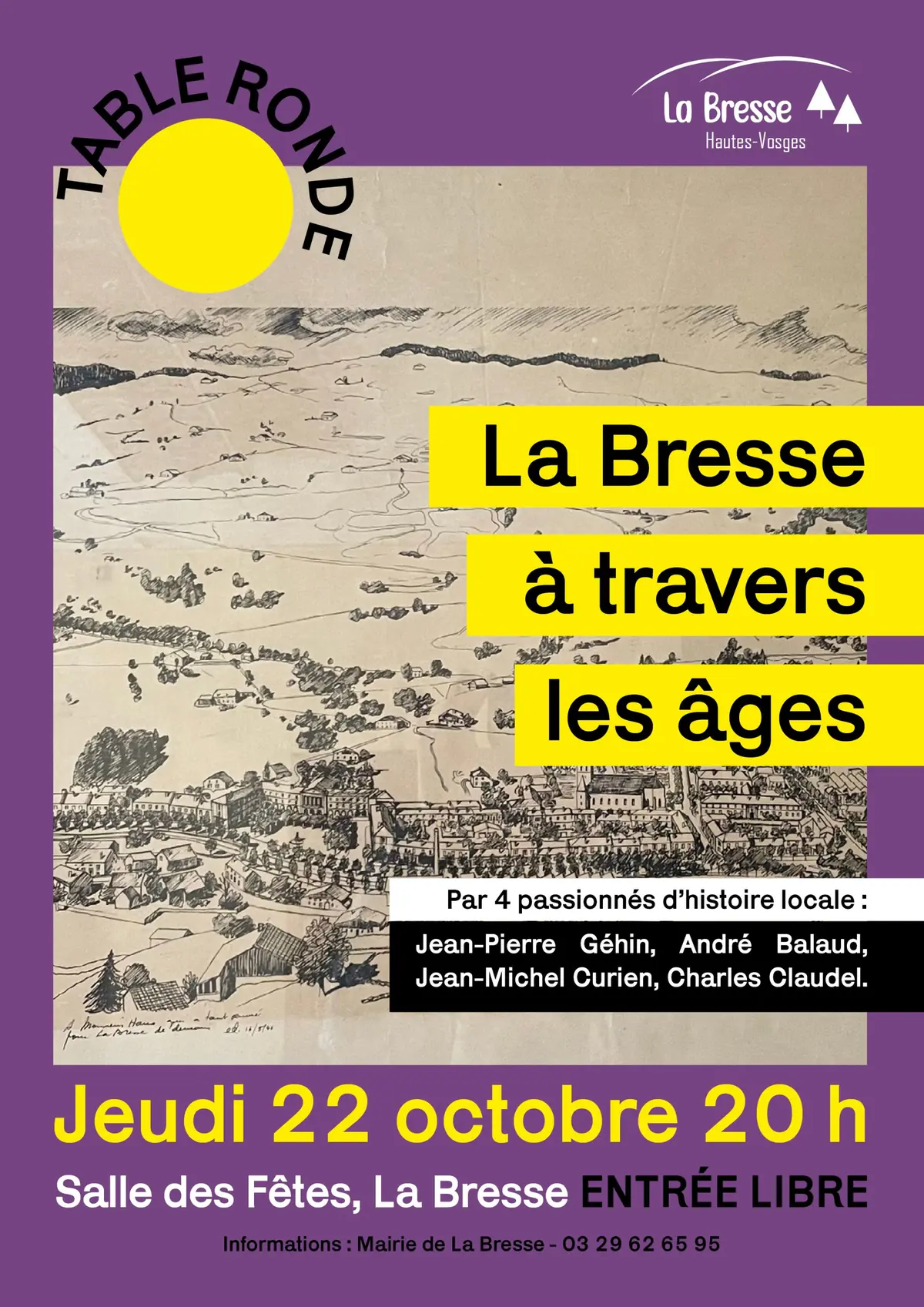 Table ronde historique et littéraire - La Bresse à travers les âges