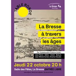 Table ronde historique et littéraire - La Bresse à travers les âges