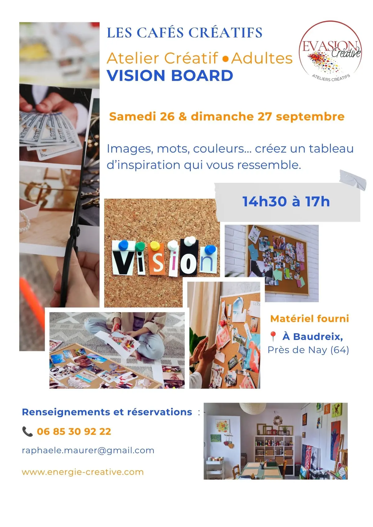 Atelier créatif adultes : Vision Board