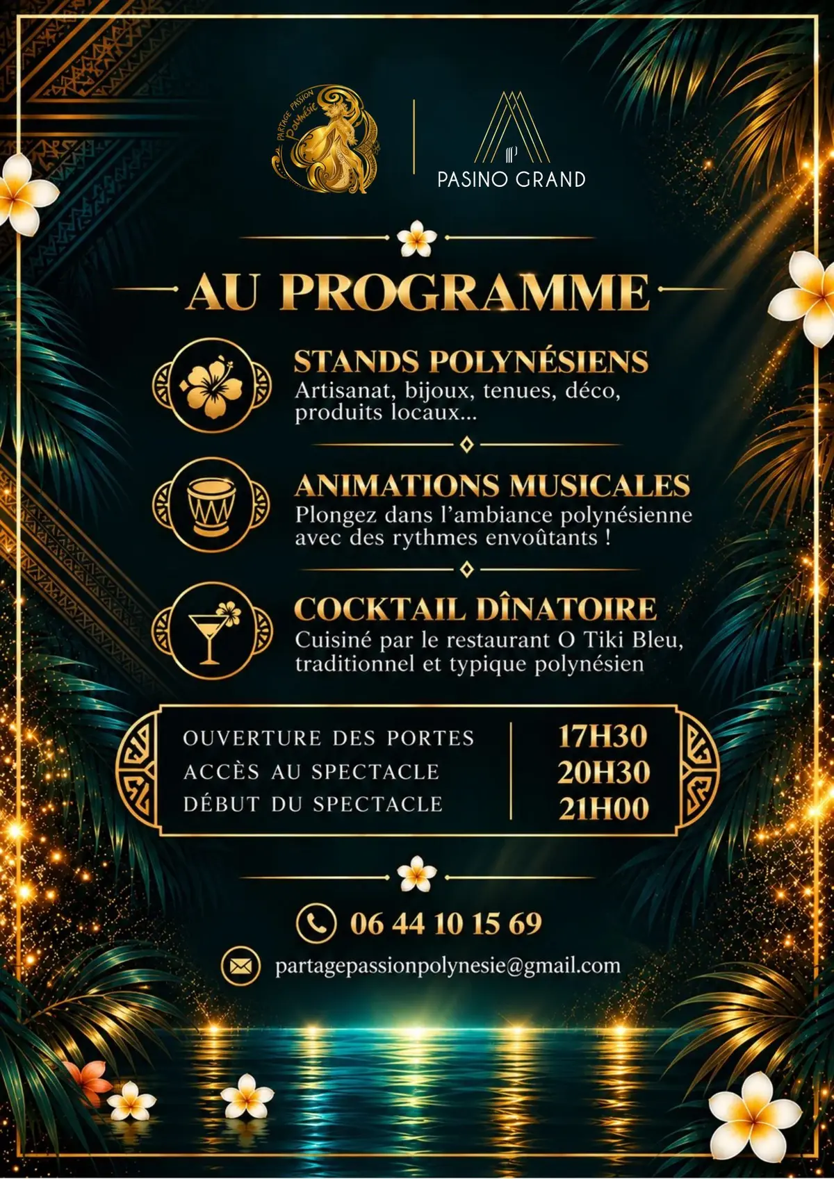 Spectacle de danse tahitienne au Pasino d'Aix en Provence 