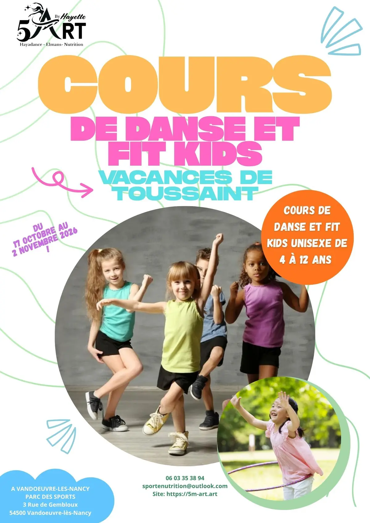 Danse 5ᵉ art : découvrez notre programme des vacances scolaires kids ! 