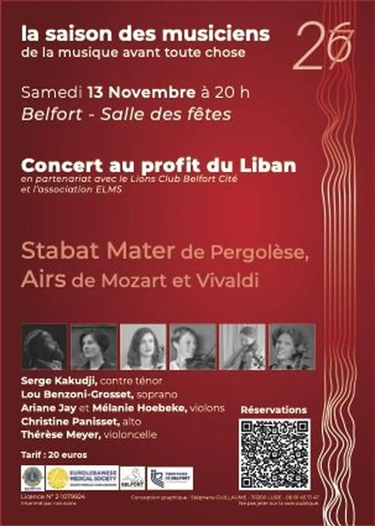 Concert au profit du Liban