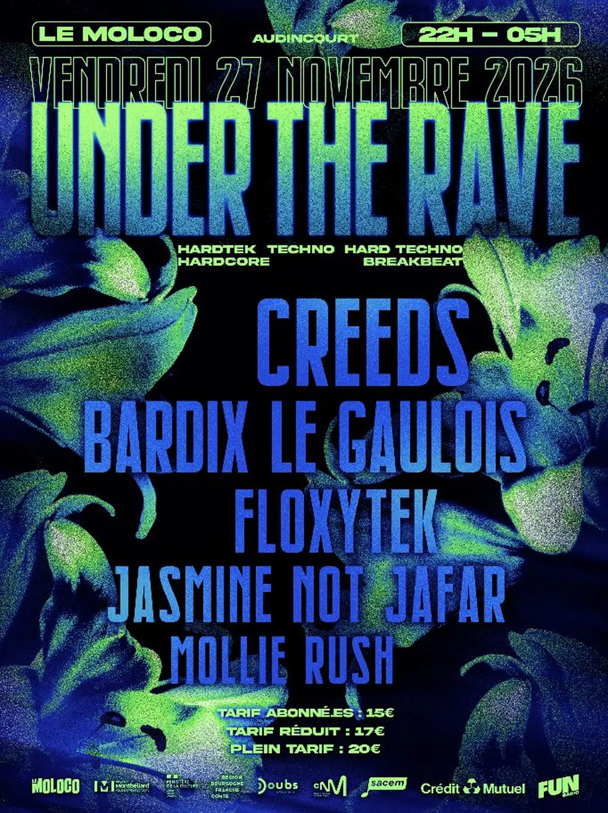 UNDER THE RAVE #4 : Creeds + Bardix le Gaulois + Floxytek + Jasmine Not Jafar...