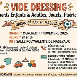 Bourses aux vêtements enfants/adultes, jouets et objets de puériculture